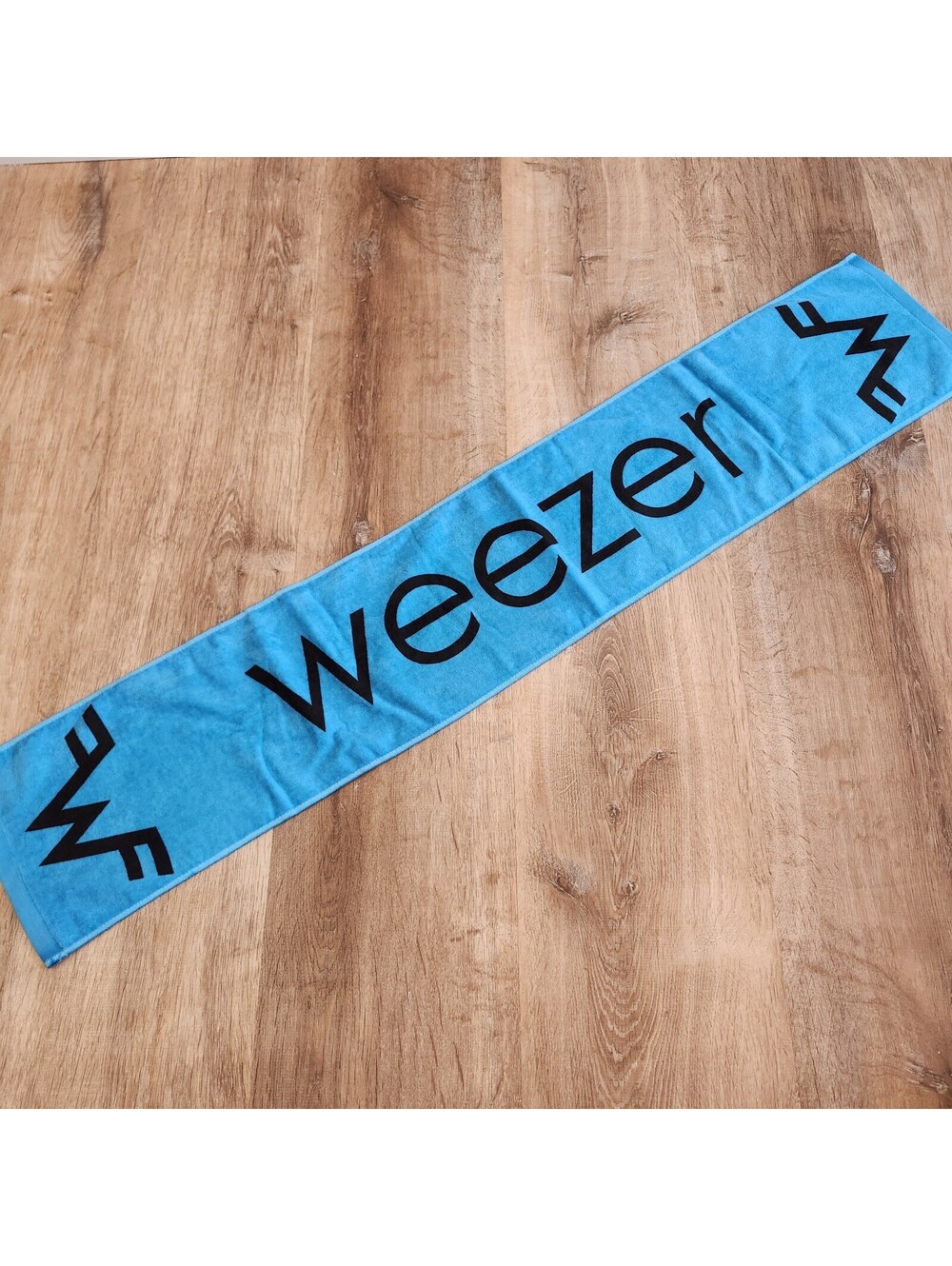 Weezer Official Muffler Towel Tour Japan 2015 RARE Blue Authentic Logo New 44x8"
